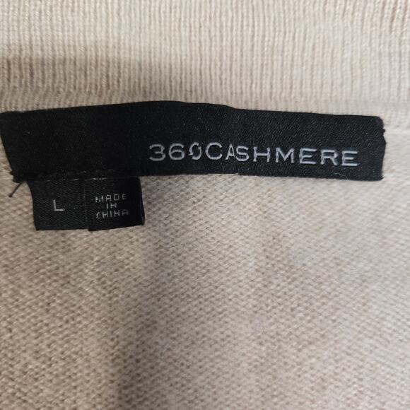 360 Cashmere Wrap Sweater Womens Large Light Pink V-Neck Surplice Balletcore - Picture 4 of 9